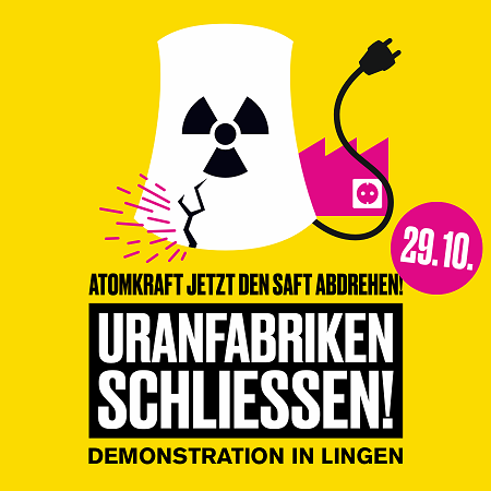 Atomkraftwerken jetzt den Saft abdrehen! Brennstoffversorgung aus Lingen und Gronau stoppen!